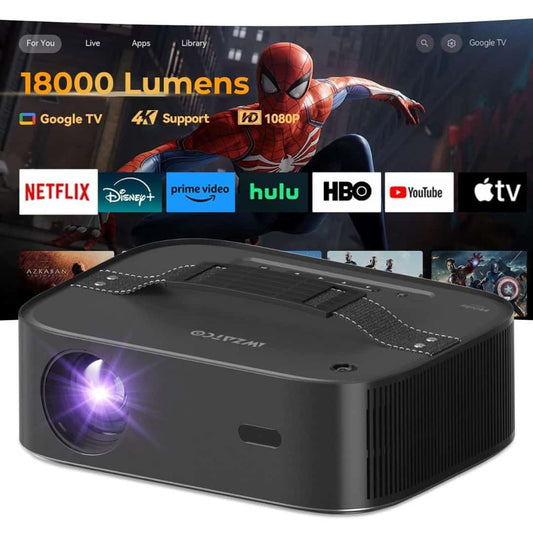 LX INDIA Projector Wzatco Alpha 2 Max (Dark Edition) Ultra Bright 18000 Lumens