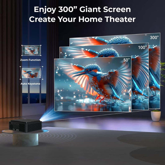 LX INDIA Projector WZATCO Legend Pro Native 1080P Fully Automatic 4K HDR Projector