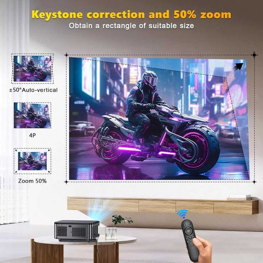 LX INDIA Projector XElectron iProjector 2 Plus Auto Focus Auto Keystone Smart Projector