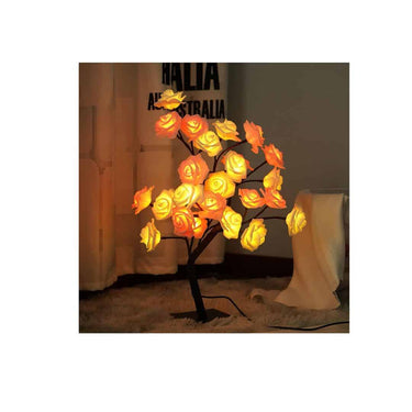 LXINDIA Fancy Lights XERGY Pink and White Colors Rose Tree Lamp