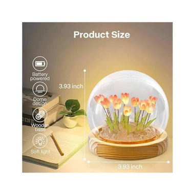 LXINDIA Fancy Lights XERGY Tulip Night Light LED Decoration Lamp