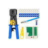 LXINDIA crimping tools XIKKART Tools Kit Passthrough RJ45 Crimping Tool with 20PCS RJ45 Cat6 Pass Through Connectors