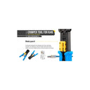 LXINDIA crimping tools XIKKART Tools Kit Passthrough RJ45 Crimping Tool with 20PCS RJ45 Cat6 Pass Through Connectors