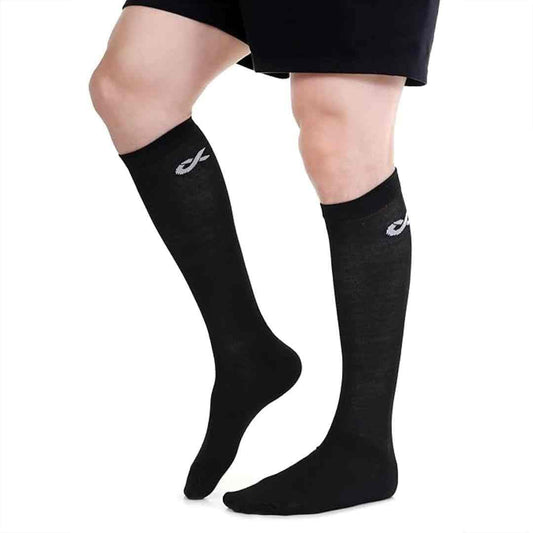 LX INDIA football socks XJARVIS MACAO Sports Socks Long Knee-High Football-Black