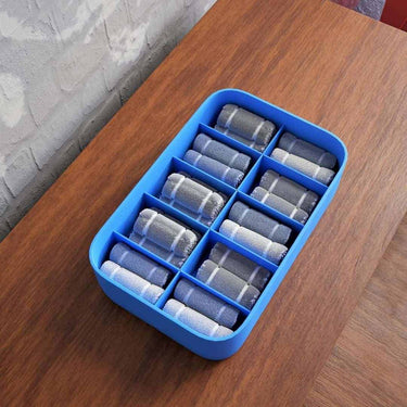 LXINDIA organizer Xmart India 10 Compartment Rectangular Plastic Storage Box (4 pcs)