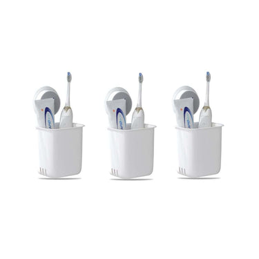 LXINDIA organizer Xmart India Wall Mounted Toothbrush Holder (3 Pcs)