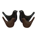 LXINDIA Show Piece Xtore Creative Brown and Black Glossy Ceramic Birds