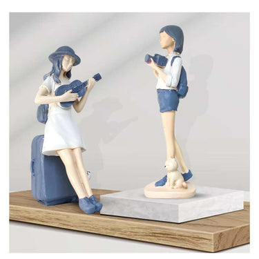 LXINDIA Show Piece Xtore Cute and Elegant Girls Statue for Home Decor