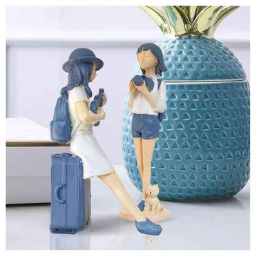 LXINDIA Show Piece Xtore Cute and Elegant Girls Statue for Home Decor