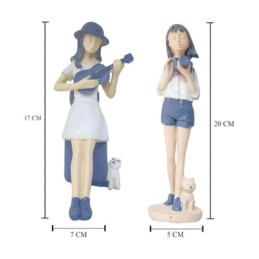 LXINDIA Show Piece Xtore Cute and Elegant Girls Statue for Home Decor