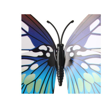 LX INDIA Wall Stickers Xtore  Plastic 3D Home Build Beautiful Butterfly with Sticking Pad (Ocean Blue) -Set of 12