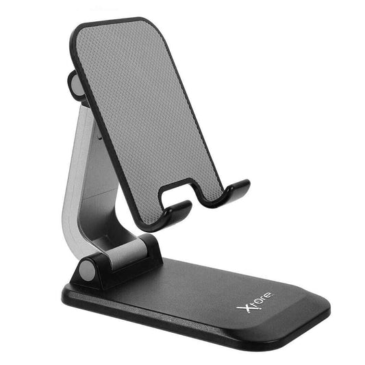 LX INDIA Mobile Holder Xtore Universal Mobile and Tablet Tabletop Holder with Multi Angle Adjustment (Black)