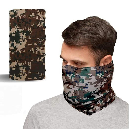 LX INDIA Face Mask XTRIM Bamboo Bandana Face Mask Camo Green