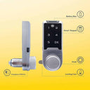 LXINDIA YALE Digital Cupboard Cabinet Lock with Password Access Silver