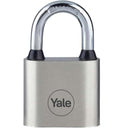 LXINDIA Lock Yale Y112/50/132/1 Padlock 50mm Iron Disc Home Door Lock with 3 Retaining Keys(Silver Finish)