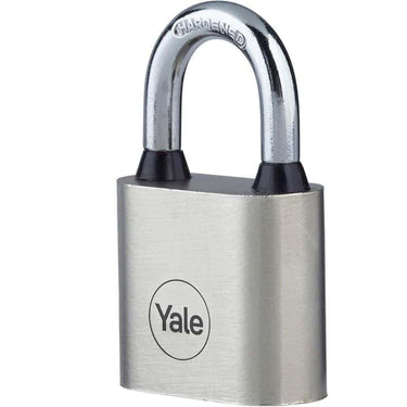 LXINDIA Lock Yale Y112/50/132/1 Padlock 50mm Iron Disc Home Door Lock with 3 Retaining Keys(Silver Finish)