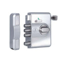 LXINDIA Lock Yale Zinc Rim Lock with Single Cylinder and Thumb Turn Silver