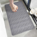 LXINDIA mats Yellow Weaves Anti Skid Shower Mat (Grey)