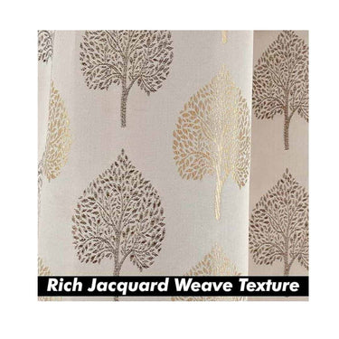 LXINDIA Curtains Yellow Weaves Rich Jacquard Fabric Curtains for Door 7 Feet