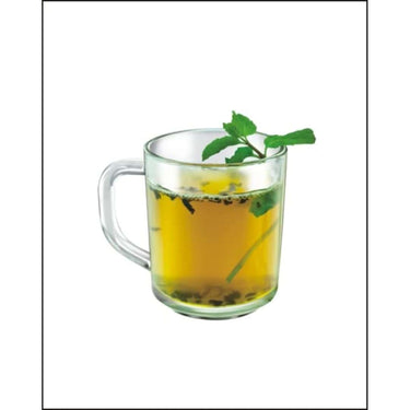 LXINDIA Tea Set Yera Transparent Glass Mug with Handle Set of 6