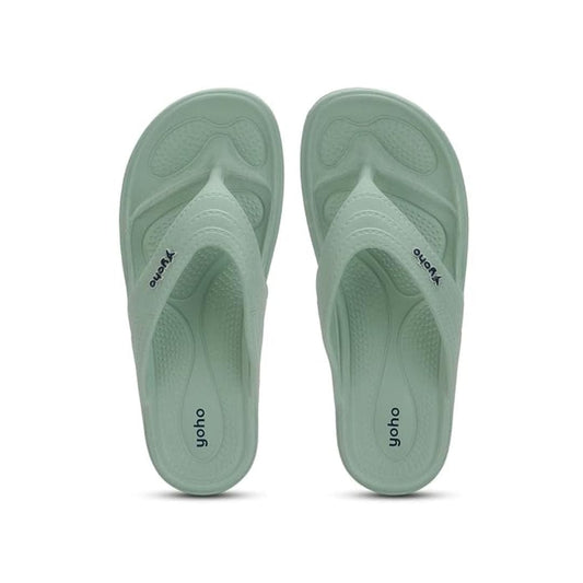 LX INDIA Waterproof slippers YOHO Drizzle Soft Slippers for Women pastel green 6uk