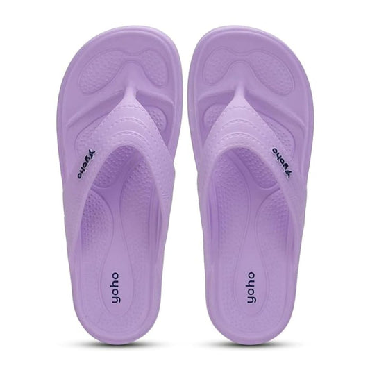 LX INDIA Waterproof slippers YOHO Drizzle Soft Slippers for Women pastel lavender 8uk