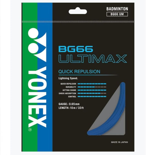 LX INDIA Badminton Strings Pastel Green Yonex Badminton String BG 66 Ultimax Gauge 0.65mm Quik Repulsion