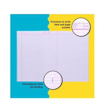 LXINDIA Note Book Youva Navneet Single Line 100 Pages  Pack Of 12 Long Note Book