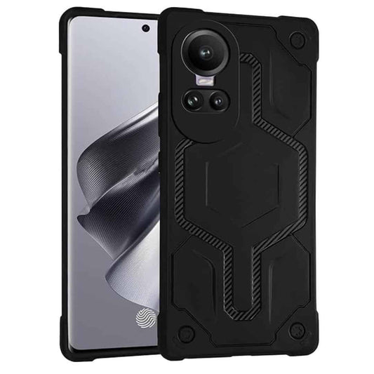 LXINDIA Protection Covers Zapcase Back Case Cover for Oppo Reno 10 5G  ( Black)