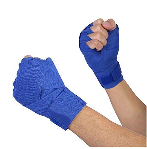 LX INDIA Wrapping Band ZaySoo Boxing Hand Wrap Free Size - Blue Pack of 2