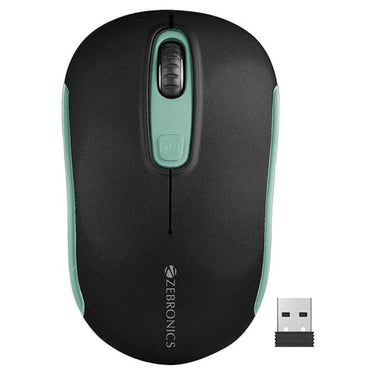 LXINDIA Mice ZEBRONICS Dash Pro 2.4GHz Wireless Mouse (Green)