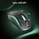 LXINDIA Mice ZEBRONICS Dash Pro 2.4GHz Wireless Mouse (Green)