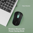 LXINDIA Mice ZEBRONICS Dash Pro 2.4GHz Wireless Mouse (Green)