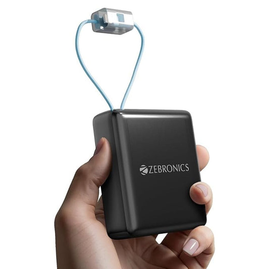 LX INDIA Power Bank Black ZEBRONICS EnergiTank 10R1 Nano Compact Power Bank