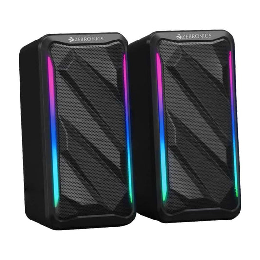 LX INDIA speaker ZEBRONICS Igloo 2  2.0 USB Computer Speakers Black
