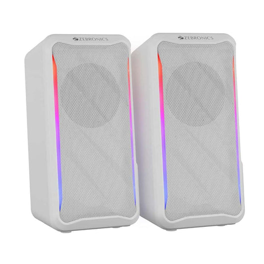 LX INDIA speaker ZEBRONICS Igloo 2  2.0 USB Computer Speakers White