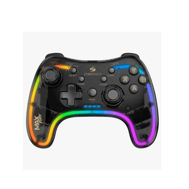 LXINDIA Gaming Pad Zebronics MAX FURY Transparent RGB  Wired Gamepad