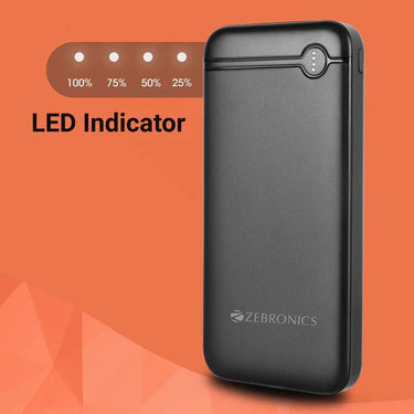 LXINDIA Power Bank ZEBRONICS Mb10000S11 Power Bank (Black)