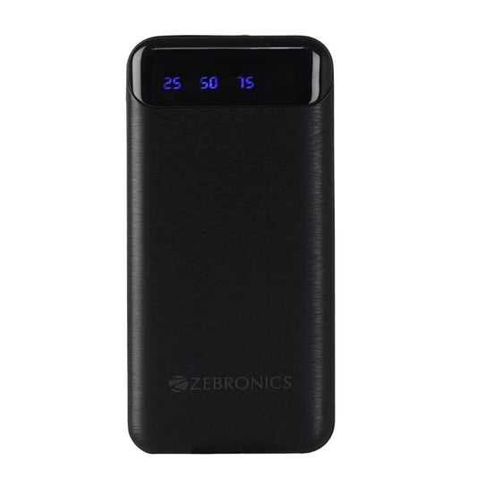 LX INDIA Power Bank ZEBRONICS MB10000S4 Power Bank (Black)