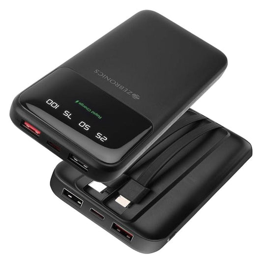 LX INDIA Power Bank ZEBRONICS MW60 10000 mAh Power Bank (Black)