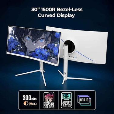 LXINDIA Monitor ZEBRONICS N30A 30 (76.2 cm) 1500R Curved Ultrawide Gaming Monitor