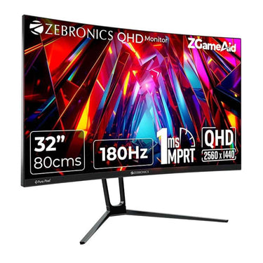 LXINDIA Monitor ZEBRONICS N32A 32"(80 cm) 1500R Curved Gaming Monitor