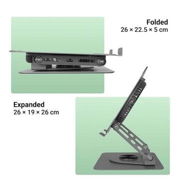 LXINDIA Laptop Stand ZEBRONICS NS4000 Rotatable Laptop Metal Stand