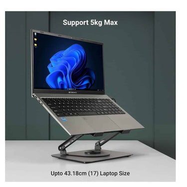 LXINDIA Laptop Stand ZEBRONICS NS4000 Rotatable Laptop Metal Stand