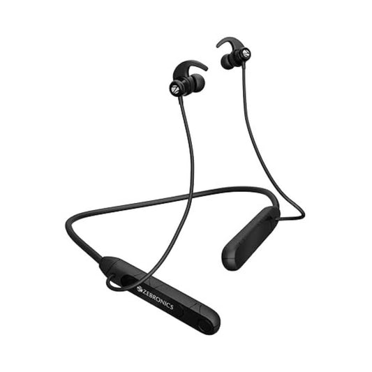 LX INDIA earphone Active Black ZEBRONICS RAGA F2, Bluetooth Neckband,black