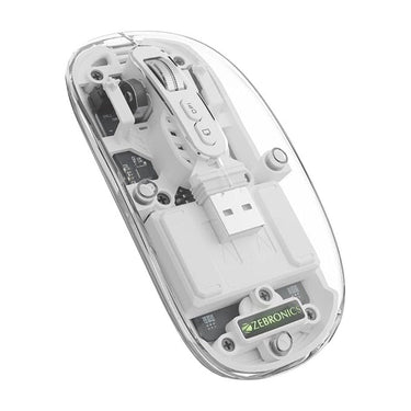 LX INDIA Mice ZEBRONICS Sheer Rechargeable Wireless Mouse (White)