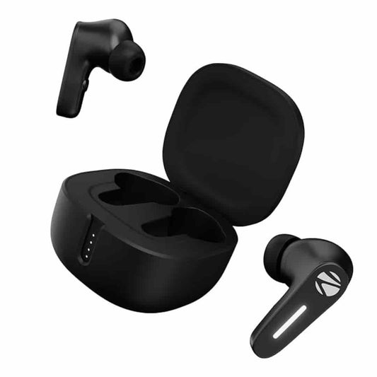 LX INDIA ear buds Zebronics Sound Bomb 7 Bluetooth TWS in Ear Earbuds black