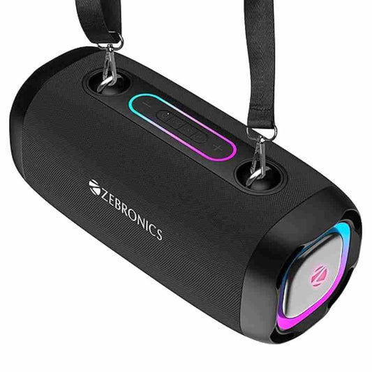 LX INDIA Speaker Black ZEBRONICS Sound Feast 85 Portable Bluetooth Speaker 20 Watts