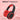 LX INDIA Head phone ZEBRONICS Thunder Bluetooth 5.3 Wireless Over Ear Headphones    red