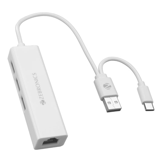 LX INDIA USB HUB ZEBRONICS Type C 4-in-1 Multiport Hub 3 USB